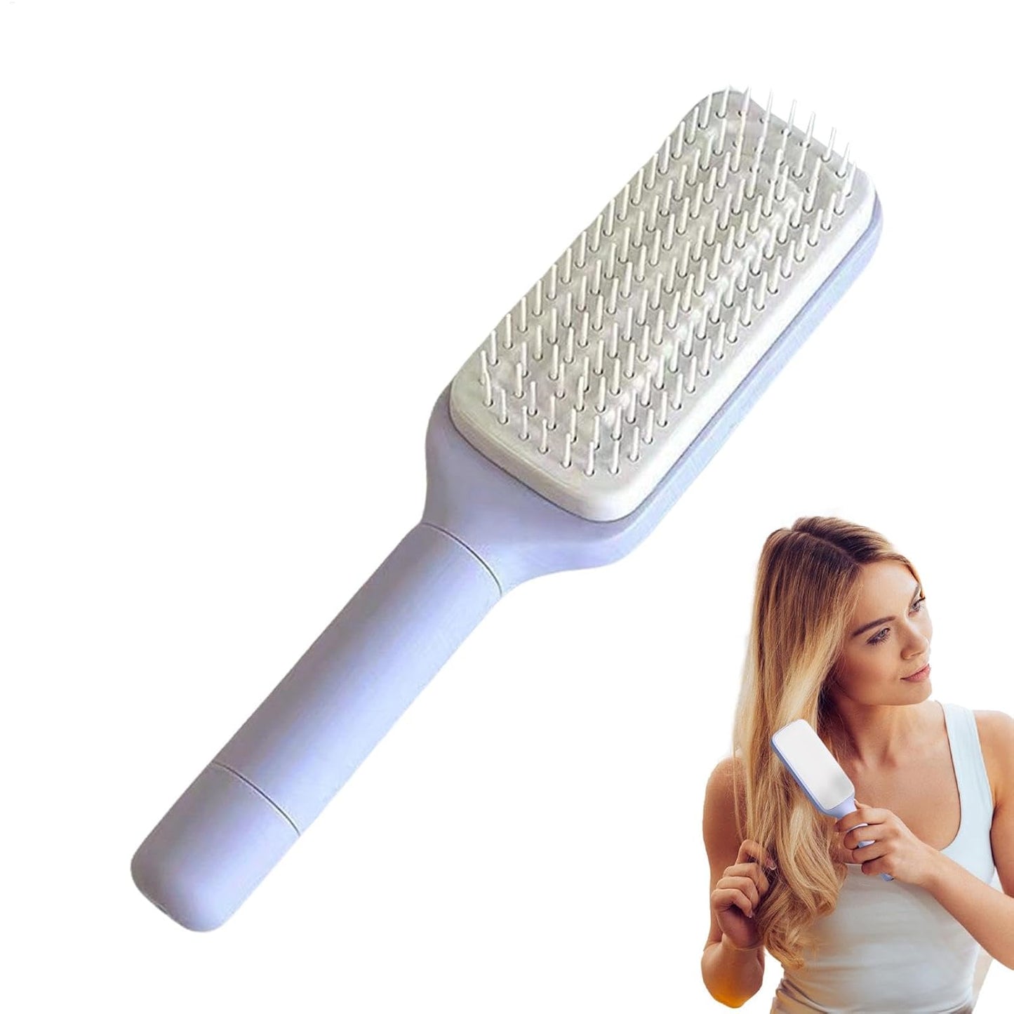 4 In 1 Self Cleaning Hair Brush