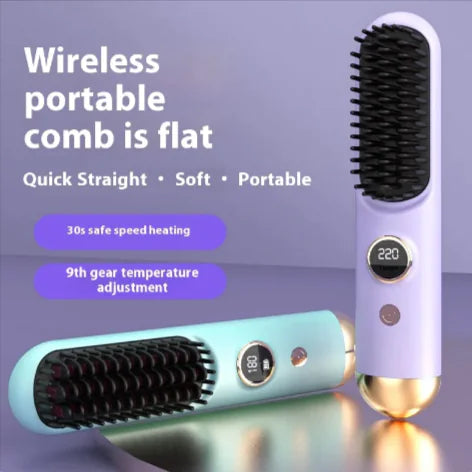 Mini Wireless Hair Straightener