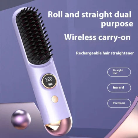 Mini Wireless Hair Straightener